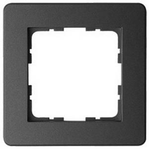 Изображение товара Рамка на 1 пост (черный матовый) Jasmart G-Flex G1101PB