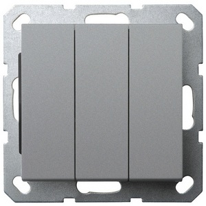 Изображение товара Выключатель трехклавишный (алюминий) Jasmart G-Classic G3031S