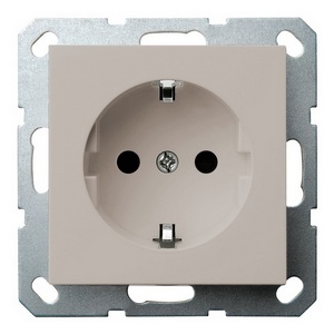 Изображение товара Розетка со шторками (тауп soft touch) Jasmart G-Classic G5501T