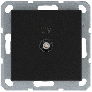 Изображение товара ТВ-розетка оконечная (антрацит) Jasmart G-Classic G6001B