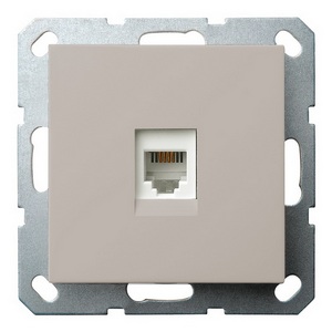 Изображение товара Розетка Ethernet RJ-45 (тауп soft touch) Jasmart G-Classic G6105T