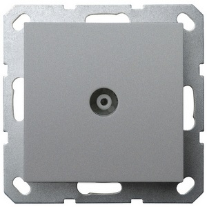 Изображение товара ТВ-розетка оконечная + акустическая (алюминий) Jasmart G-Classic G6204S