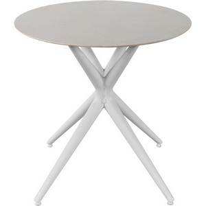 Изображение товара Стол обеденный обеденный JET CERAMIC d-80 (Термопластичный полимер, Белый) (круглая столешница)