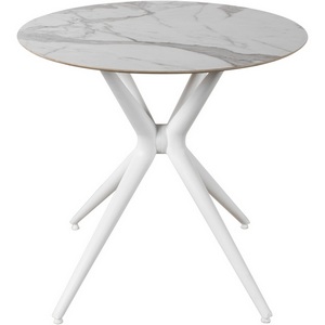 Изображение товара Стол обеденный обеденный JET CERAMIC d-80 (Термопластичный полимер, Белый) (круглая столешница)