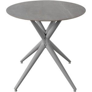 Изображение товара Стол обеденный обеденный JET CERAMIC d-80 (Термопластичный полимер, Серый) CA Grigio Pietra di luna 80x80 (круглая столешница)