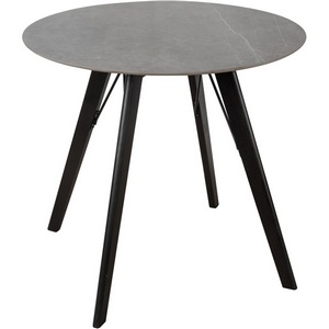 Изображение товара Стол обеденный обеденный JET CERAMIC d-80 (Дерево бук, Венге) CA Wenge Pietra di luna 80x80 (круглая столешница)