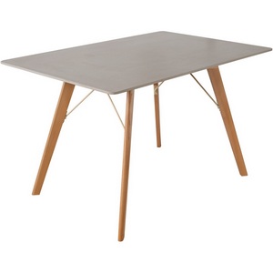 Изображение товара Стол обеденный обеденный JET CERAMIC прямоугольный 120*80 (Дерево бук, Прозрачный лак) FA Faggio Ardesia 80х120 (прямоугольная столешница)