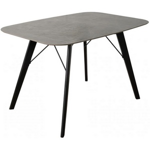 Изображение товара Стол обеденный обеденный JET CERAMIC прямоугольный 120*80 (Дерево бук, Венге) FA Wenge Pietra di luna 80х120 (прямоугольная столешница)