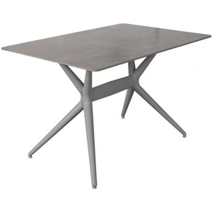 Изображение товара Стол обеденный обеденный JET CERAMIC прямоугольный 120*80 (Термопластичный полимер, Серый) FF Grigio Pietra di luna 80х120 (прямоугольная столешница)