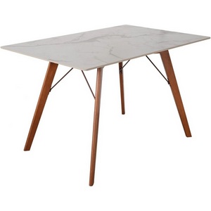 Изображение товара Стол обеденный обеденный JET CERAMIC прямоугольный 120*80 (Дерево бук, Темный орех ) (прямоугольная столешница)