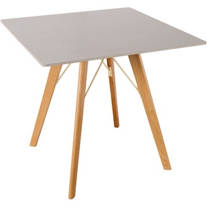 Изображение товара Стол обеденный обеденный JET CERAMIC квадратный 80*80 (Дерево бук, Прозрачный лак) RF Faggio Ardesia 80x80 (квадратная столешница)