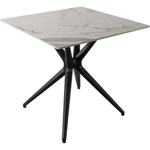 Изображение товара Стол квадратный длиной 80 см обеденный JET CERAMIC (Термопластичный полимер, черный)