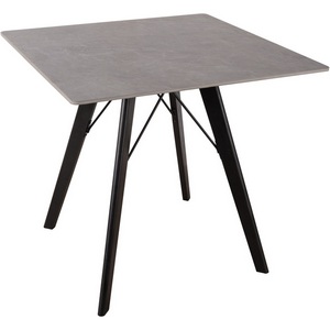 Изображение товара Стол квадратный обеденный JET CERAMIC квадратный 80*80 (дерево бук, Венге) RF Wenge Pietra di luna 80x80