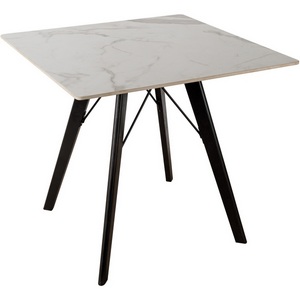 Изображение товара Стол квадратный 80х80 см обеденный JET CERAMIC (дерево бук, Венге) RF Wenge Statuario