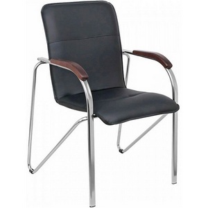 Изображение товара Кресло King Style модель "Самба КС 1" арт.РМК 000,457, кож зам черный локти дерево темное