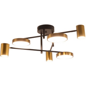 Изображение товара Потолочная люстра диммируемая Kink Light Рапис 07645-6D,19(20) черный/бронза Led 3*12W+3*16W с пультом ДУ