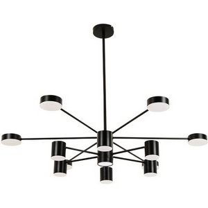 Изображение товара Потолочная люстра на штанге диммируемая Kink Light Мекли 07649-13D,19 черный Led 7*12W+6*16W с пультом ДУ