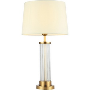 Изображение товара Настольная лампа Kink Light Милта 07703-T,20-21(01) бронза/прозрачный/белый E27 1*40W