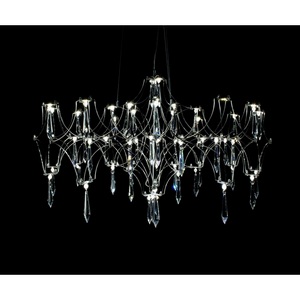 Изображение товара Подвесная люстра с пультом для led диммируемая Kink Light Галанта 07882-63,02(21) хром Led 36*0,5W с пультом ДУ (Умный дом)