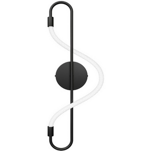 Изображение товара Настенный светильник с гибким неоном Kink Light 08040K-L,19 Далия черный Led 15W