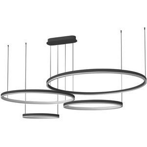 Изображение товара Подвесная люстра led подвесная диммируемая светодиодная с пультом Kink Light Тор 08204,19PA(4000K) кольцо