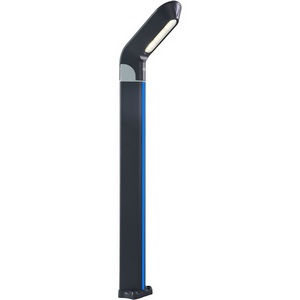 Изображение товара Наземный уличный светильник IP65 Kink Light Линден 09200-F(220V),16(05) с декоративной синей подсветкой, серый 220V Led 10W