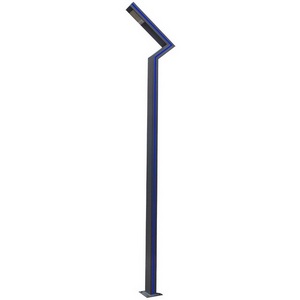 Изображение товара Уличный наземный светильник на солнечных батареях серый с солнечной батареей LED 40W (4000K) декоративная подсветка синяя. Kink Light Сания 09203-F(220V/Solar),16(05)