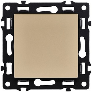 Изображение товара Выключатель 1-клавишный 10А/250В золотой Kollinger Asthetik AS-001GD