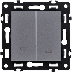 Изображение товара Механизм управления жалюзи 2-клавишный серый Kollinger Asthetik AS-013GY