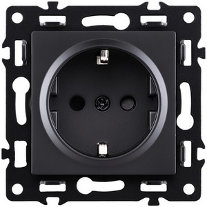 Изображение товара Розетка штепсельная SCHUKO 16A/250 В черный Kollinger Asthetik AS-014BK