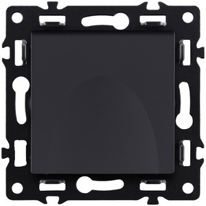 Изображение товара Розетка штепсельная SCHUKO 16A/250 В с крышкой, черный Kollinger Asthetik AS-015BK