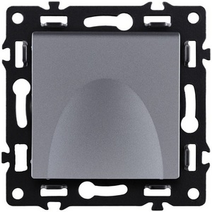 Изображение товара Розетка штепсельная SCHUKO 16A/250 В с крышкой, серый Kollinger Asthetik AS-015GY