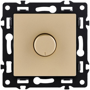 Изображение товара Светорегулятор универсальный 500W золотой Kollinger Asthetik AS-022GD