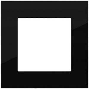 Изображение товара Рамка 1-постовая стекло черный Kollinger Asthetik AS1BK