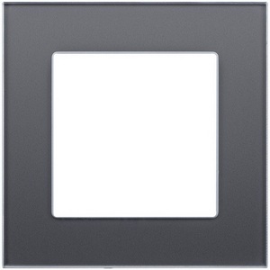 Изображение товара Рамка 1-постовая стекло серый Kollinger Asthetik AS1GY