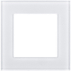 Изображение товара Рамка 1-постовая стекло белый Kollinger Asthetik AS1WH