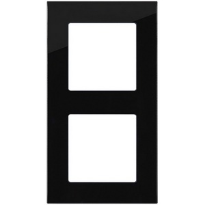 Изображение товара Рамка 2-постовая стекло черный Kollinger Asthetik AS2BK