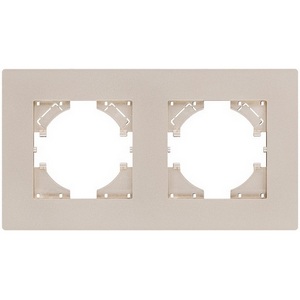 Изображение товара Рамка 2-постовая золотой Kollinger Aspekt AT2GD