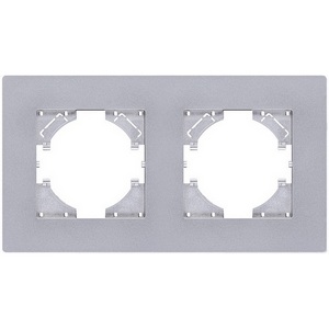 Изображение товара Рамка 2-постовая серый Kollinger Aspekt AT2GY