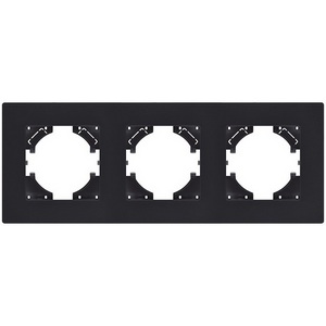Изображение товара Рамка 3-постовая черный матовый Kollinger Aspekt AT3BM