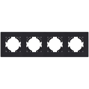 Изображение товара Рамка 4-постовая черный матовый Kollinger Aspekt AT4BM