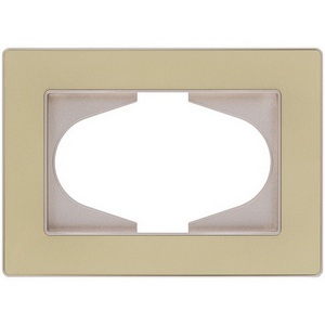 Изображение товара Рамка для двойной розетки золотой Kollinger Eleganz Acryl EA120GD