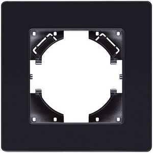 Изображение товара Рамка 1-постовая черный Kollinger Eleganz Acryl EA1BK