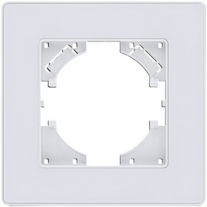Изображение товара Рамка 1-постовая белый Kollinger Eleganz Acryl EA1WH
