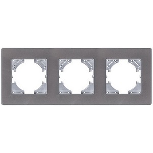 Изображение товара Рамка 3-постовая серый Kollinger Eleganz Acryl EA3GY