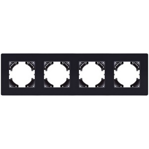 Изображение товара Рамка 4-постовая черный Kollinger Eleganz Acryl EA4BK