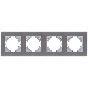 Изображение товара Рамка 4-постовая серый Kollinger Eleganz Acryl EA4GY