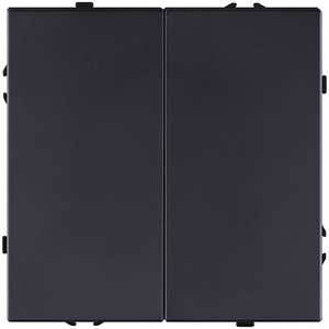 Изображение товара Выключатель 2-клавишный 10А/250В черный матовый Kollinger Eclipse EC-004BK