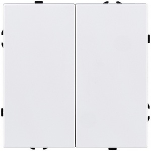 Изображение товара Выключатель 2-клавишный 10А/250В белый матовый Kollinger Eclipse EC-004WH