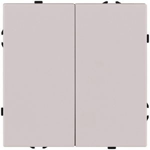 Изображение товара Выключатель 2-клавишный проходной 10А/250В кашемир матовый Kollinger Eclipse EC-005CM